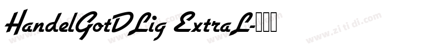 HandelGotDLig ExtraL字体转换